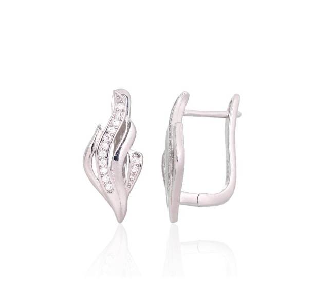 Sidabriniai auskarai ant cilindrinės spynos0