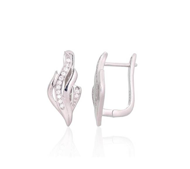 Sidabriniai auskarai ant cilindrinės spynos1