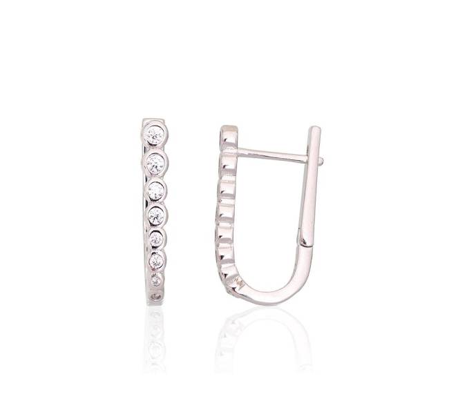 Sidabriniai auskarai ant cilindrinės spynos1