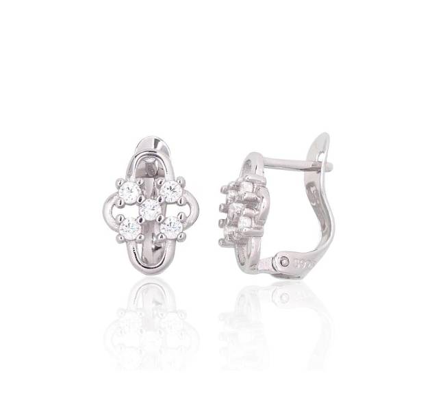 Sidabriniai auskarai ant cilindrinės spynos1