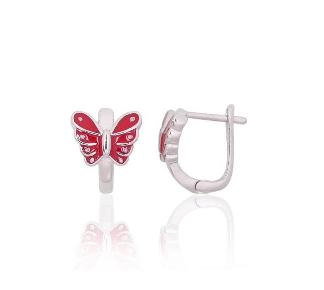 Sidabriniai auskarai ant cilindrinės spynos1