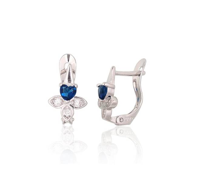 Sidabriniai auskarai ant cilindrinės spynos0