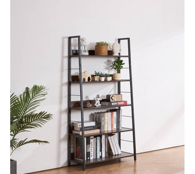 Metalinė knygų lentyna su 5 lentynomis7