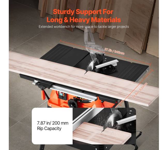 Stalinis pjūklas su stovu, 1800 W 254 mm2