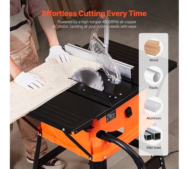 Stalinis pjūklas su stovu, 1800 W 254 mm3