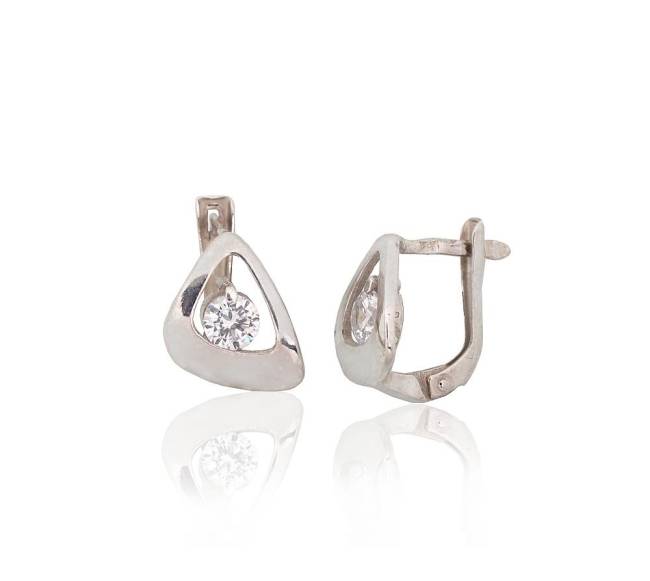 Sidabriniai auskarai ant cilindrinės spynos0