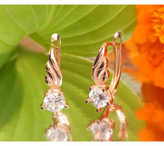 Auksiniai auskarai ant cilindrinės spynos3