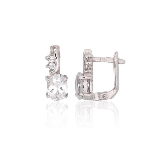 Sidabriniai auskarai ant cilindrinės spynos1