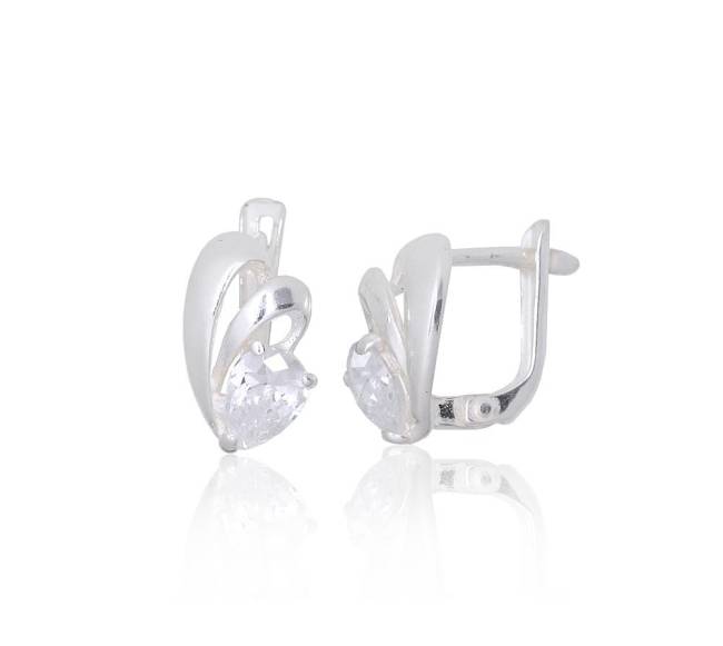 Sidabriniai auskarai ant cilindrinės spynos0