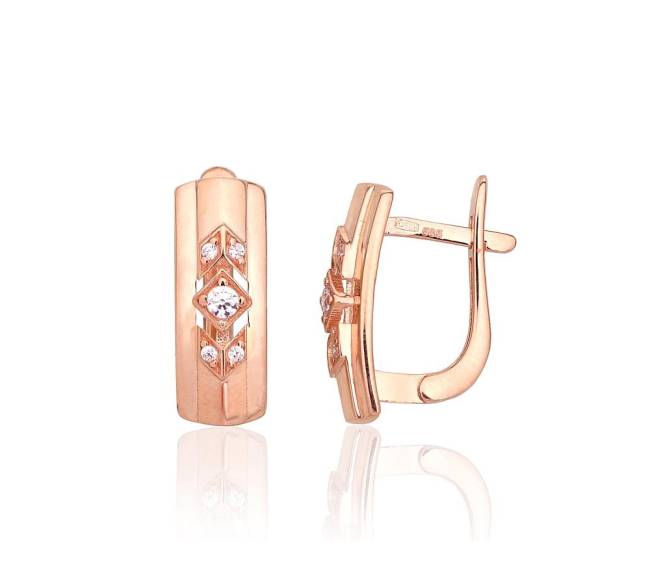 Auksiniai auskarai ant cilindrinės spynos0