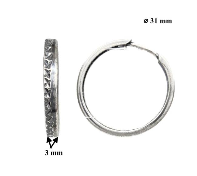 Sidabriniai auskarai rinkės0