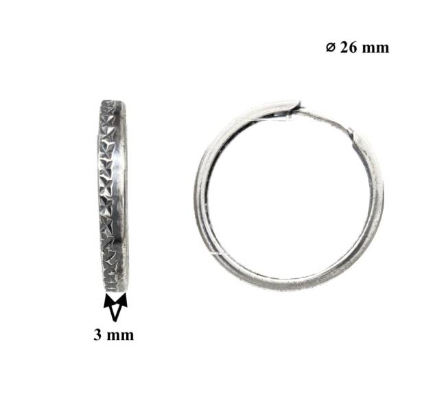 Sidabriniai auskarai rinkės0