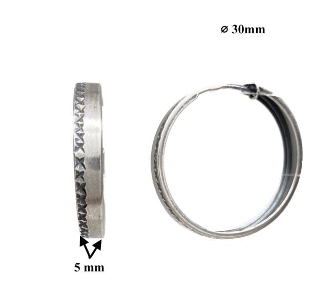 Sidabriniai auskarai rinkės0