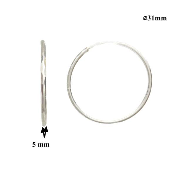 Sidabriniai auskarai rinkės1