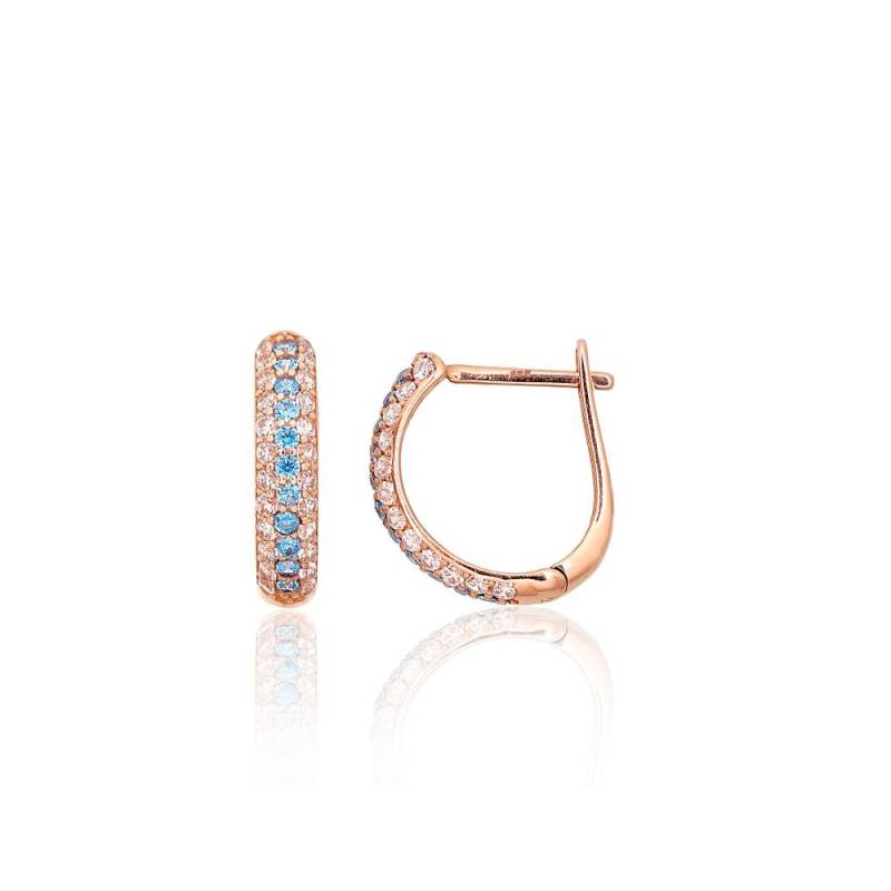 Auksiniai auskarai ant cilindrinės spynos0