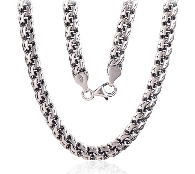 Sidabrinė grandinėlė Bismark 6 mm0