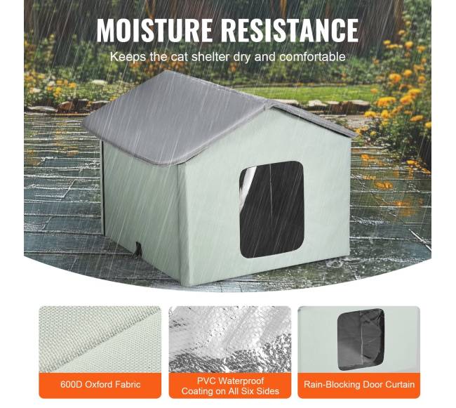 Sulankstoma katėms skirta šildoma būsta3