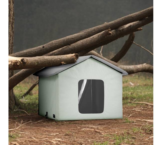 Sulankstoma katėms skirta šildoma būsta7