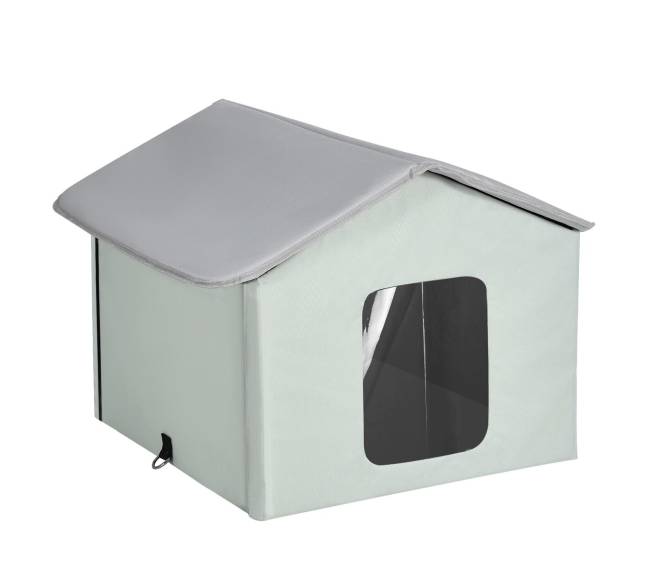 Sulankstoma katėms skirta šildoma būsta10