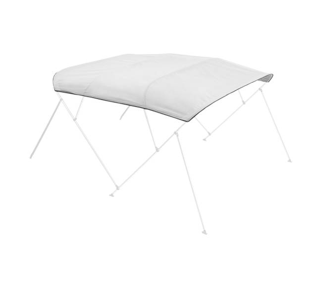 Valčių biminų uždangalas 96"L x (97"-103")W šviesiai pilkas0