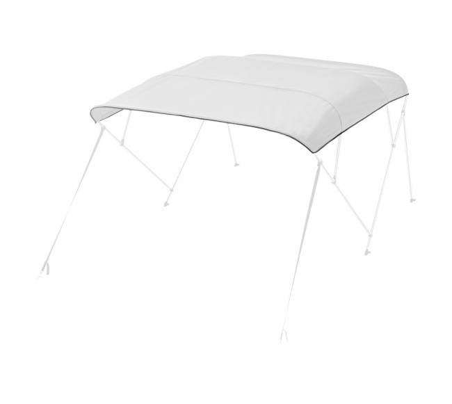 Valčių biminų uždangalas 96"L x (97"-103")W šviesiai pilkas10