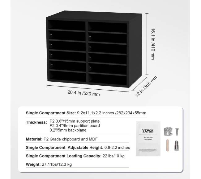 Medinis dokumentų organizatorius su 12 skyrių6