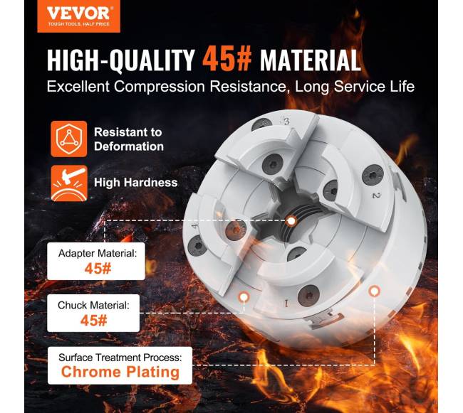 4 žandikaulių metalo tekinimo griebtuvas 96 mm1