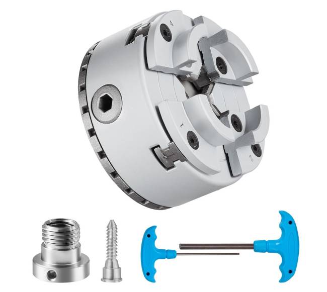 4 žandikaulių metalo tekinimo griebtuvas 96 mm8