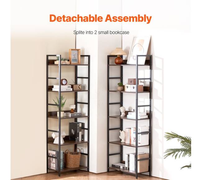 Metalinė 14-aukščio knygų lentyna svetainei ir biurui4