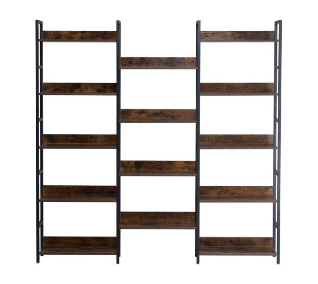 Metalinė 14-aukščio knygų lentyna svetainei ir biurui8