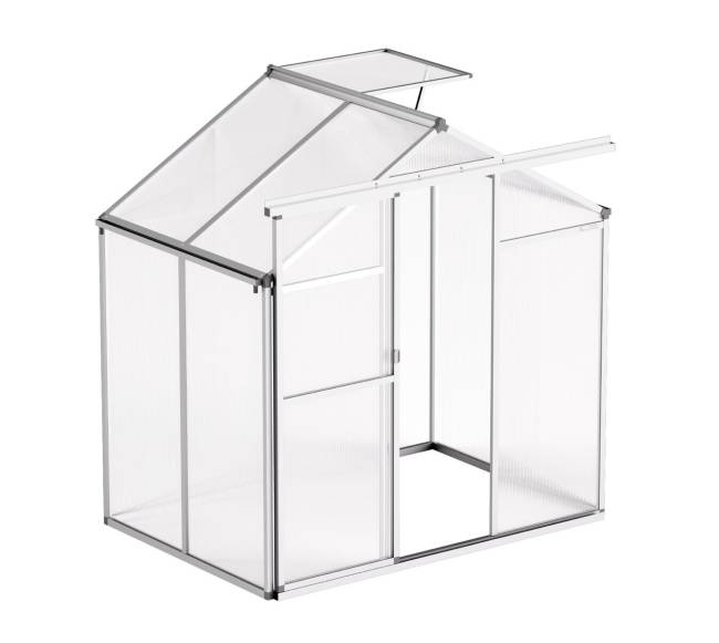 Polikarbonatinis šiltnamis 6 x 4 pėdų sodui9