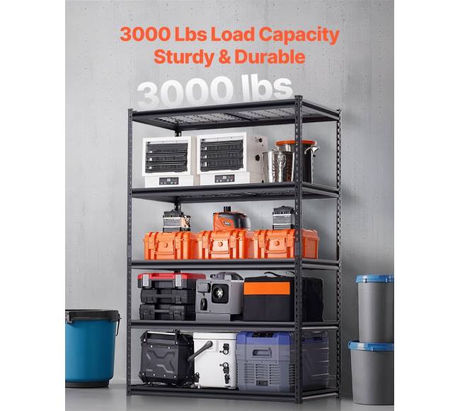 Reguliuojamos 5 pakopų garažo lentynos1