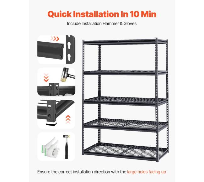 Reguliuojamos 5 pakopų garažo lentynos4