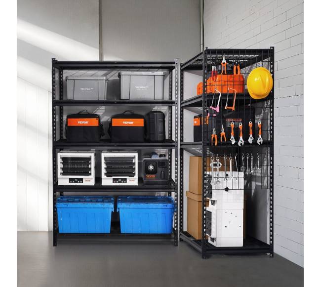 Reguliuojamos 5 pakopų garažo lentynos7