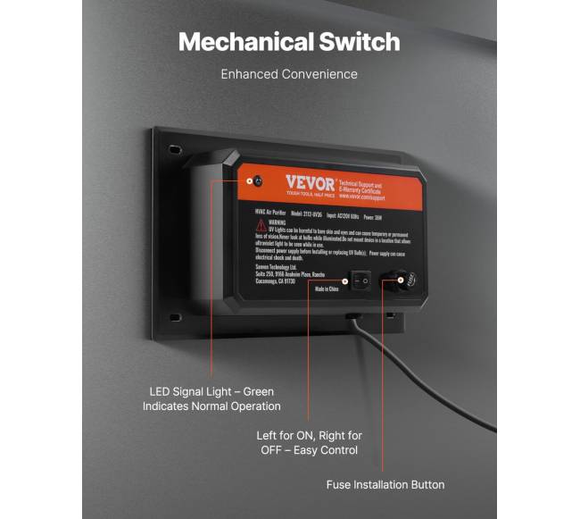 Viso namo oro valytuvas su UV šviesa3