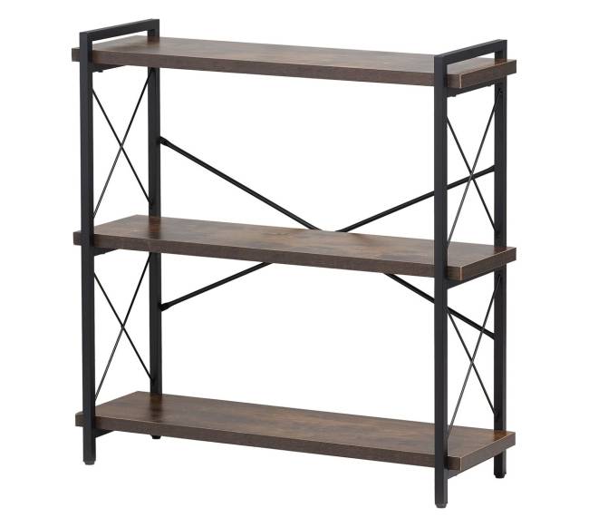 Metalinė knygų lentyna su 3 lentynomis0