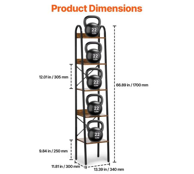 Metalinė 5 pakopų knygų lentyna1