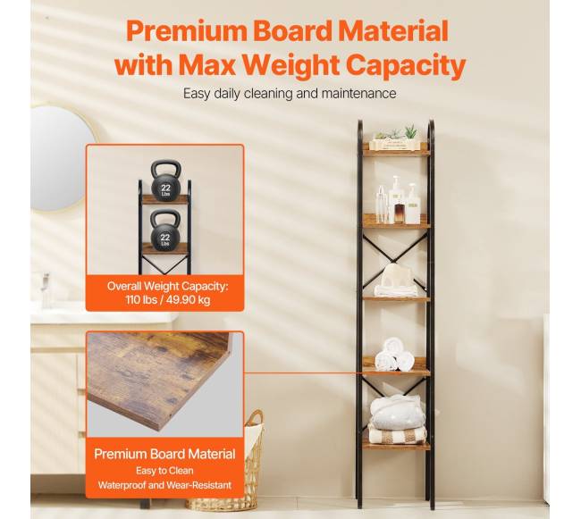 Metalinė 5 pakopų knygų lentyna4