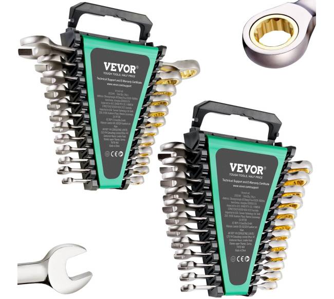 Kombinuotų Raktų Rinkinys 24 vnt. SAE ir Metrinis0