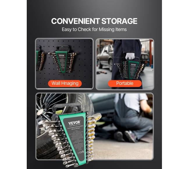 Kombinuotų Raktų Rinkinys 24 vnt. SAE ir Metrinis5