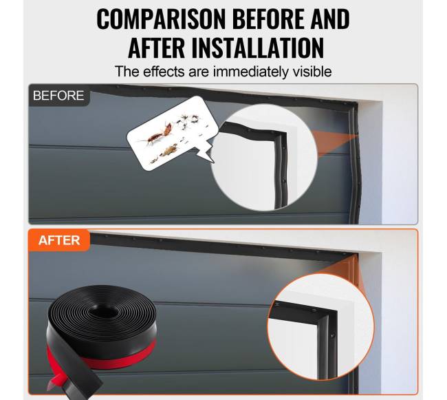 Garažo vartų viršutinis ir šoninis tarpiklis4