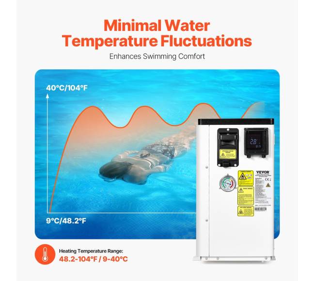 Elektrinis baseino šilumos siurblys 1.48-7.11 kW2