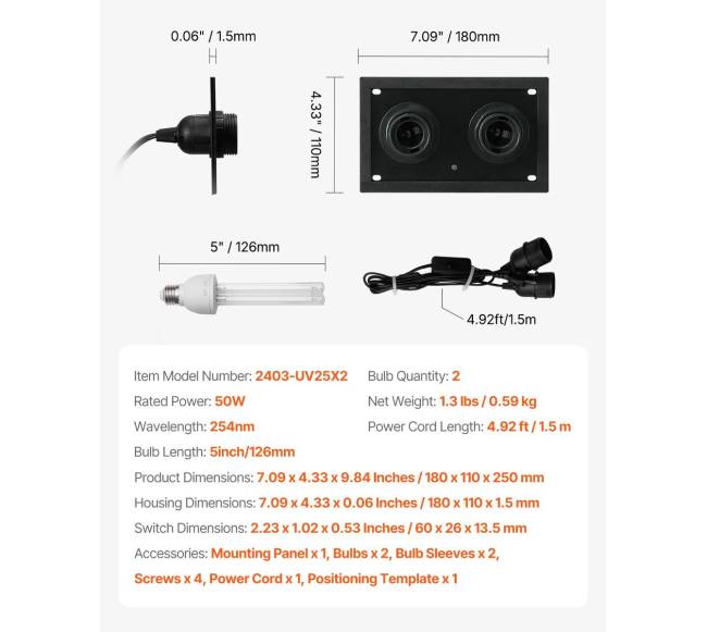 Viso namo oro valytuvas su UV šviesa6
