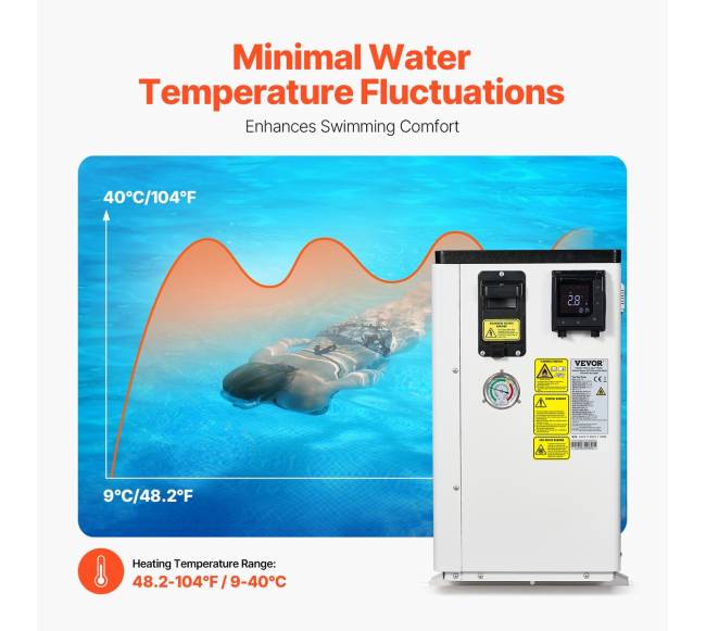 Elektrinis baseino šilumos siurblys 3.22–15.25 kW2