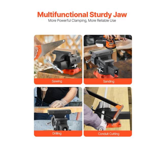 5,5 colių daugiafunkcis spaustuvas su pasukama baze5