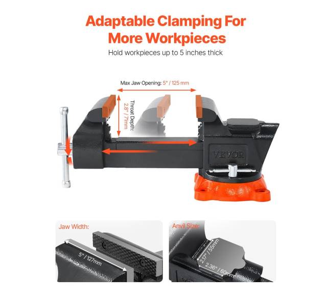 5" universalus stalo spaustuvas iš ketaus2