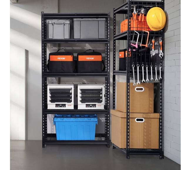 Sandėliavimo lentynos su 5 reguliuojamomis pakopomis7