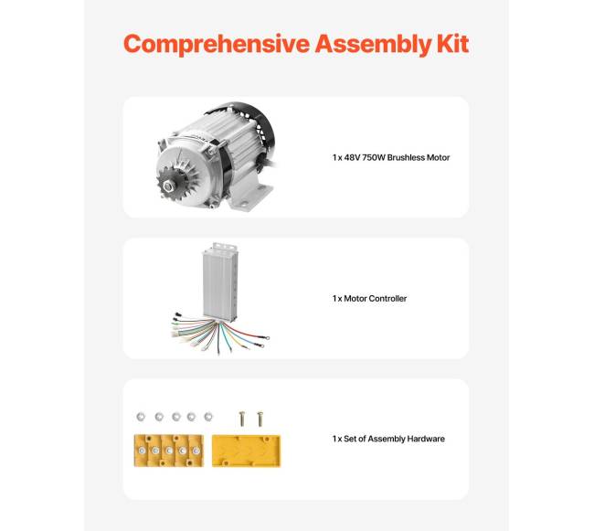 750W bešepečių variklių rinkinys su valdikliu4