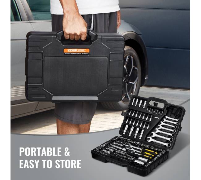 121 dalių mechanikų įrankių rinkinys5