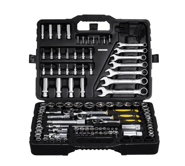 121 dalių mechanikų įrankių rinkinys9